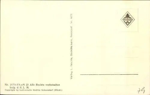 Ak Bonndorf im Schwarzwald, Fliegeraufnahme