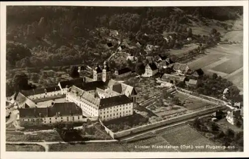 Ak Plankstetten Berching in der Fränkischen Alb Oberpfalz, Fliegeraufnahme, Kloster