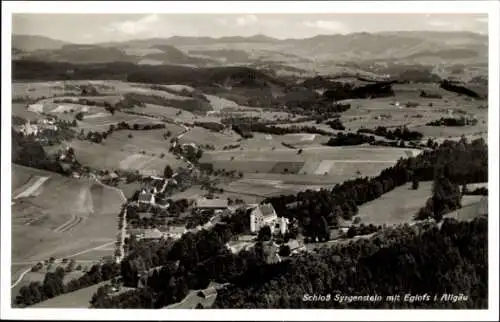 Ak Syrgenstein in Schwaben, Fliegeraufnahme, Eglofs