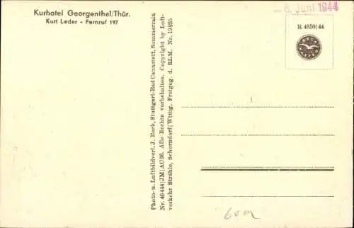 Ak Georgenthal in Thüringen, Fliegeraufnahme