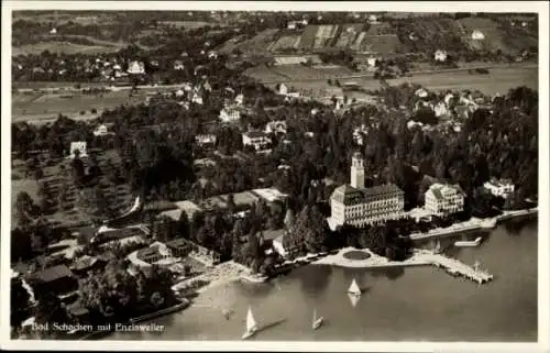 Ak Bad Schachen Lindau am Bodensee Schwaben, Gesamtansicht, Enzisweiler