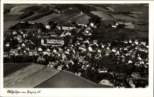 Ak Altshausen in Oberschwaben Württemberg, Fliegeraufnahme