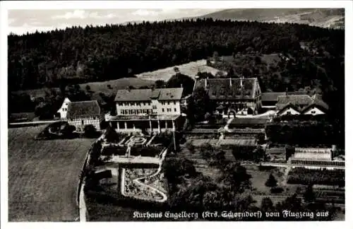 Ak Engelberg Winterbach in Württemberg, Fliegeraufnahme, Kurhaus