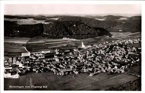 Ak Burladingen in der Schwäbischen Alb, Fliegeraufnahme