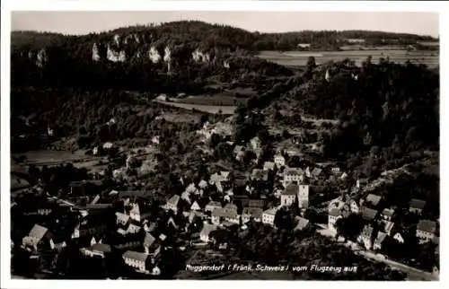 Ak Muggendorf Wiesenttal Fränkische Schweiz, Fliegeraufnahme