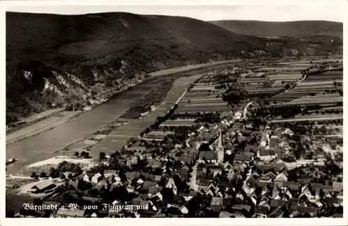 Ak Bürgstadt in Unterfranken, Fliegeraufnahme