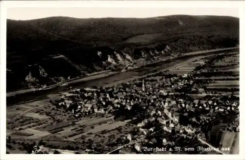 Ak Bürgstadt in Unterfranken, Fliegeraufnahme