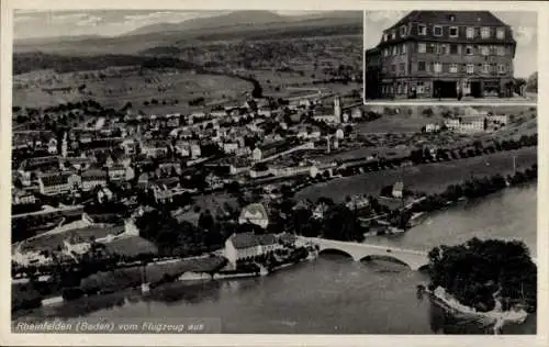 Ak Rheinfelden in Baden, Fliegeraufnahme, Restaurant zur Post