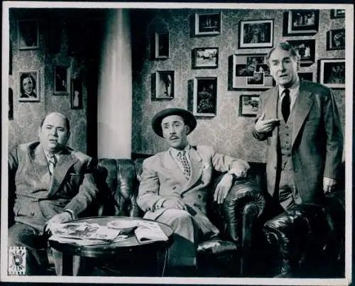 Foto Schauspieler Rudolf Platte und Oskar Sima, Filmszene