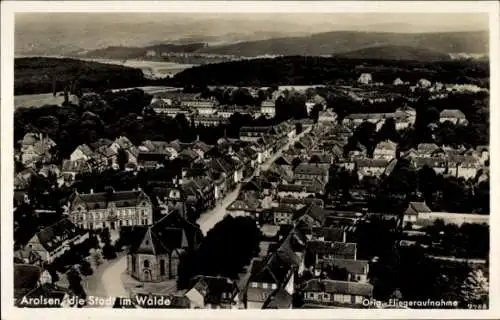 Ak Bad Arolsen in Hessen, Panorama, Fliegeraufnahme