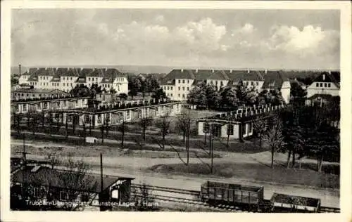 Ak Munster im Heidekreis, Truppenübungsplatz Munsterlager, Gleise, Waggon