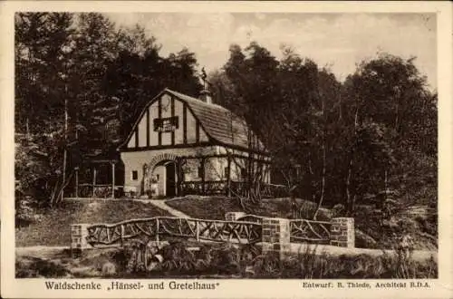 Ak Bensberg Bergisch Gladbach, Waldschenke Hänsel- und Gretelhaus