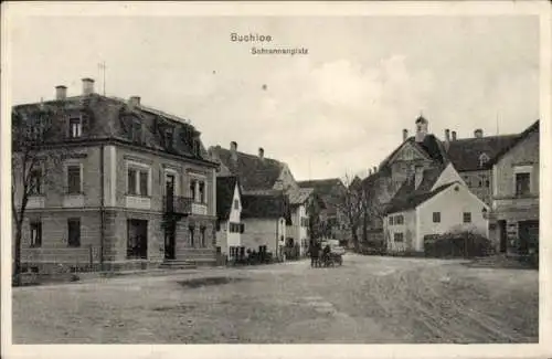 Ak Buchloe im Allgäu, Schrannenplatz