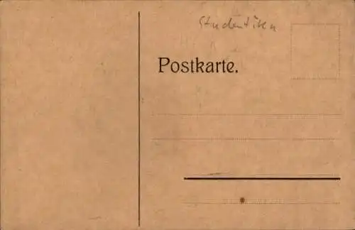 Studentika Ak Wappen eines studentischen Vereins, 14. März 1913