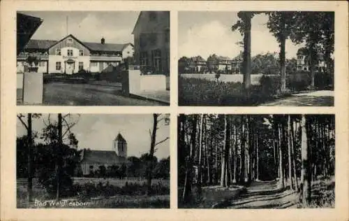 Ak Bad Waldliesborn Lippstadt in Westfalen, Badehaus, Wald