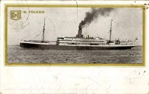 Ak Dampfer Toledo, HAPAG