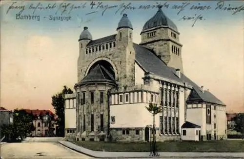 Judaika Ak Bamberg in Oberfranken, Synagoge