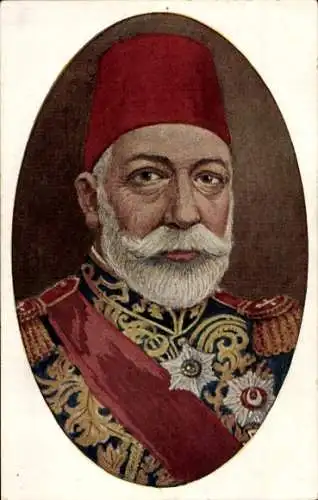 Künstler Ak Gerber, Sultan Ghazi Mehemed Rechad V, Mehmed V