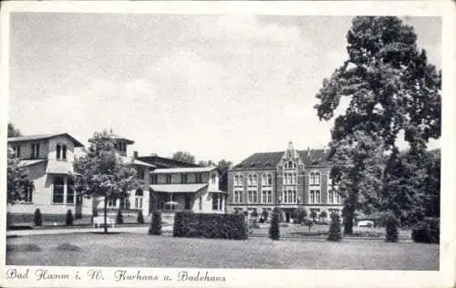 Ak Bad Hamm in Westfalen, Kurhaus, Badehaus