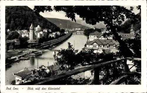 Ak Bad Ems an der Lahn, Kurviertel