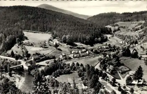 Ak Schönmünzach im Murgtal Baiersbronn im Schwarzwald, Blick vom Verlobungsfelsen