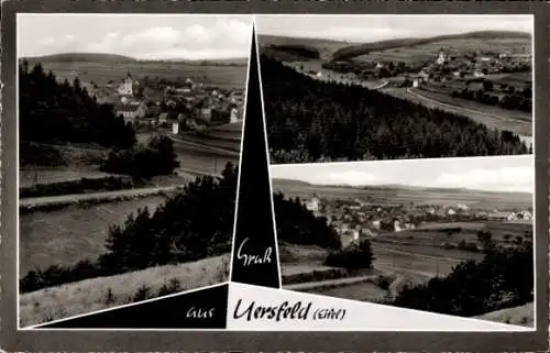 Ak Uersfeld in der Eifel, Panorama