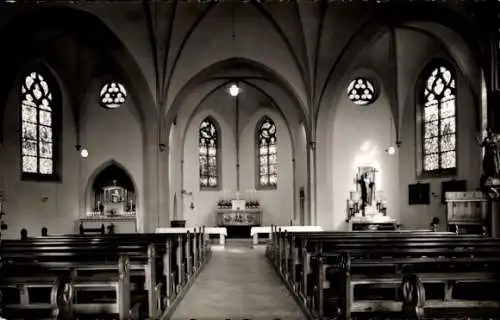 Ak Stiepel Bochum im Ruhrgebiet, Wallfahrtskirche, Innenansicht