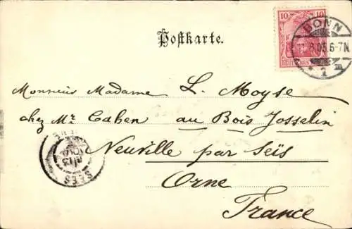 Ak Bonn am Rhein, Rheinbrücke