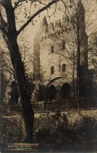 Foto Ak Speyer am Rhein, Heidentürmchen