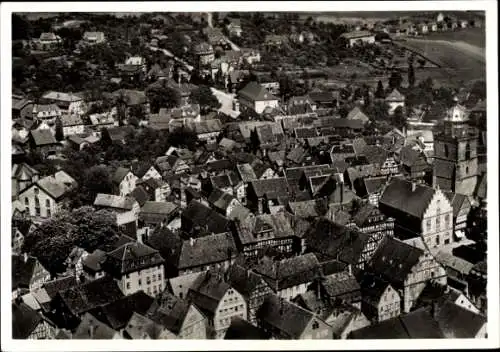 Ak Alsfeld in Hessen, Fliegeraufnahme