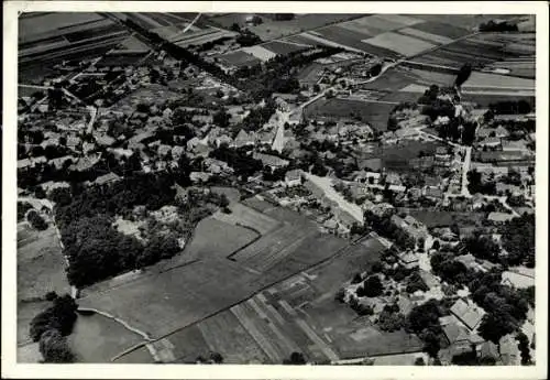 Ak Bergen in der Lüneburger Heide, Fliegeraufnahme