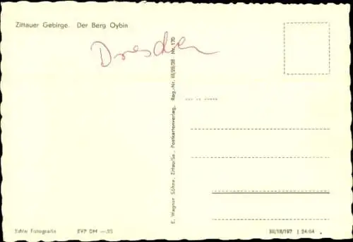 Ak Oybin in der Oberlausitz, Zittauer Gebirge, Hochwald, Hvozd, Berg Oybin