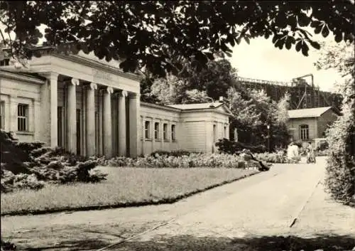 Ak Schönebeck an der Elbe, Volksbad, Lindenbad, Gradierwerk