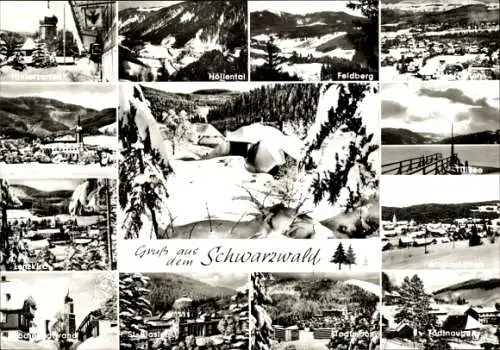 Ak Schwarzwald, Hinterzarten, Höllental, Feldberg, Titisee, Todtmoos, Lenzkirch, Altglashütten