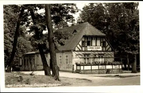 Ak Bad Saarow Pieskow Brandenburg, Gaststätte Pechhütte, Außenansicht