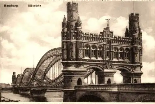 Ak Hamburg, Elbbrücke