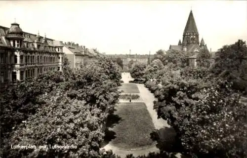 Ak Görlitz in der Lausitz, Lutherplatz, Lutherkirche