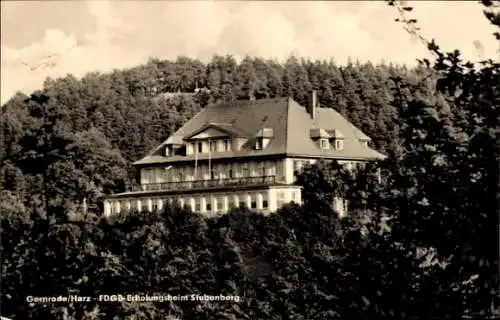 Ak Gernrode Quedlinburg im Harz, FDGB Erholungsheim Stubenberg