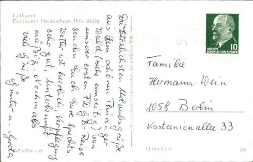 Ak Goldlauter Heidersbach Suhl in Thüringen, Panorama