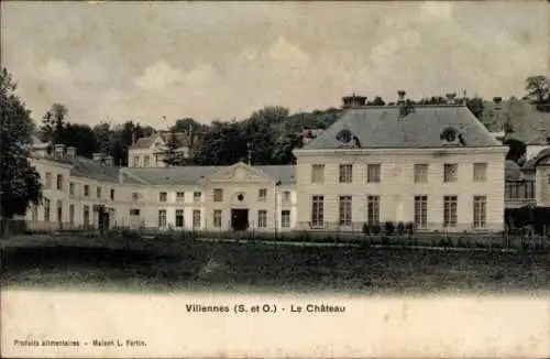 Ak Villennes sur Seine Yvelines, Schloss