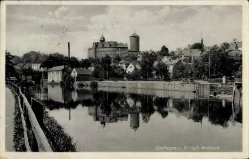 Ak Zschopau im Erzgebirge Sachsen, Schloss Wildeck