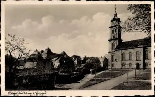 Ak Augustusburg im Erzgebirge, Blick auf die Kirche