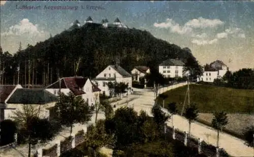 Ak Augustusburg im Erzgebirge, Gasthaus zum Schlossberg, Inh. Oskar Demmler