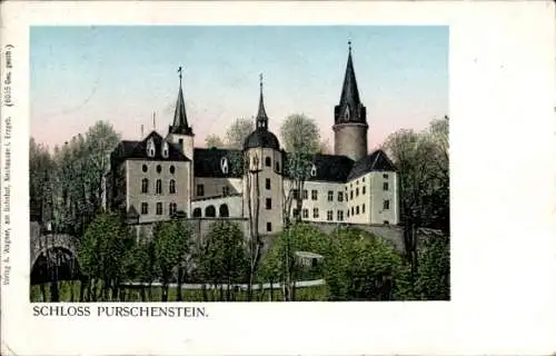 Ak Neuhausen im Kreis Mittelsachsen, Schloss Purschenstein