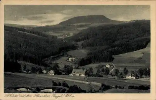 Ak Bärenstein im Erzgebirge, Berg Bärenstein, Pöhlatal