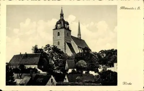 Ak Mittweida in Sachsen, Kirche