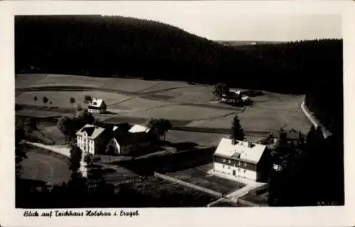 Ak Teichhaus Holzhau Rechenberg Bienenmühle Erzgebirge, Gesamtansicht