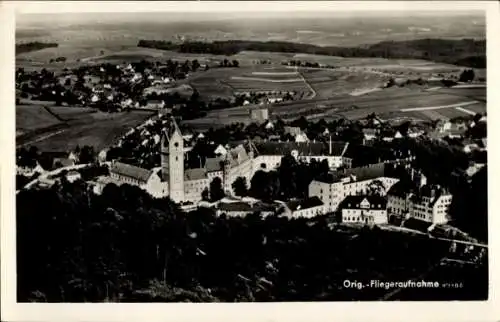 Ak Scheyern in Oberbayern, Kloster, Fliegeraufnahme