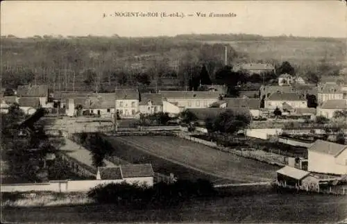 Ak Nogent le Roi Eure et Loir, Vue d'ensemble