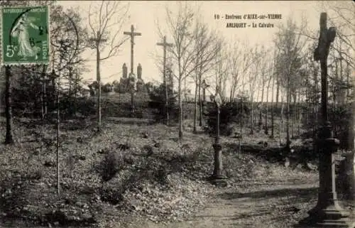 Ak Arliquet Haute Vienne, Le Calvaire